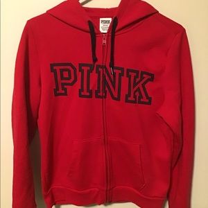 Pink red sweat shirt size medium